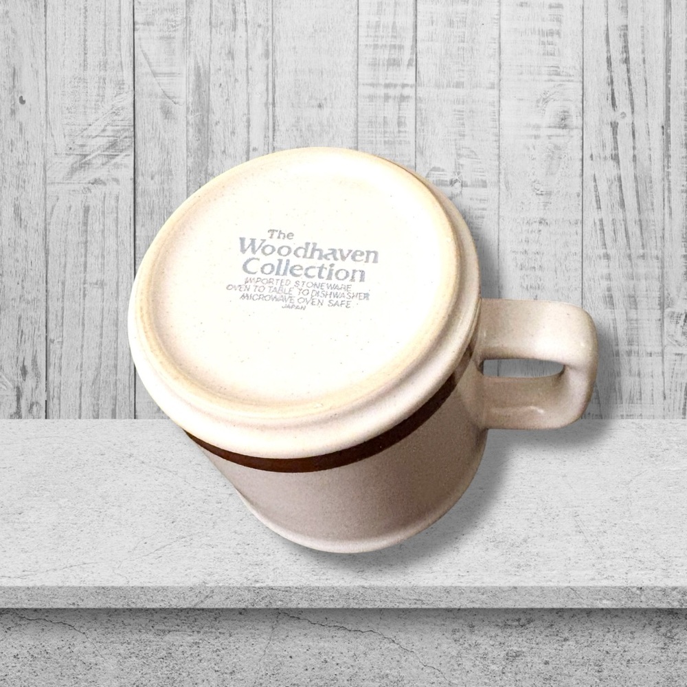2 Coffee Tea Cups Woodhaven Collection Pleasant Groves Set of 2 Vintage Mugs - Picture 3 of 4